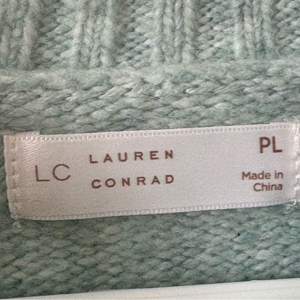Lauren Conrad Balloon Sleeve Mock Neck Sweater - Picture 5 of 7